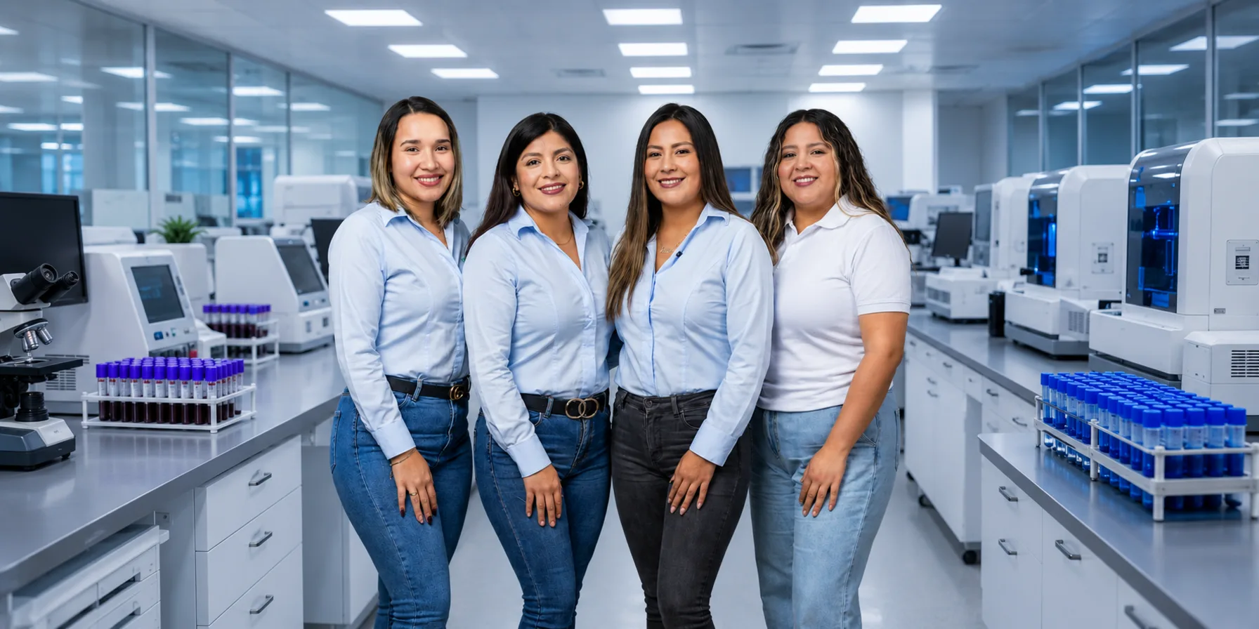 Equipo OBC Team brindando soporte técnico y capacitación en equipos médicos POCT de diagnóstico in vitro